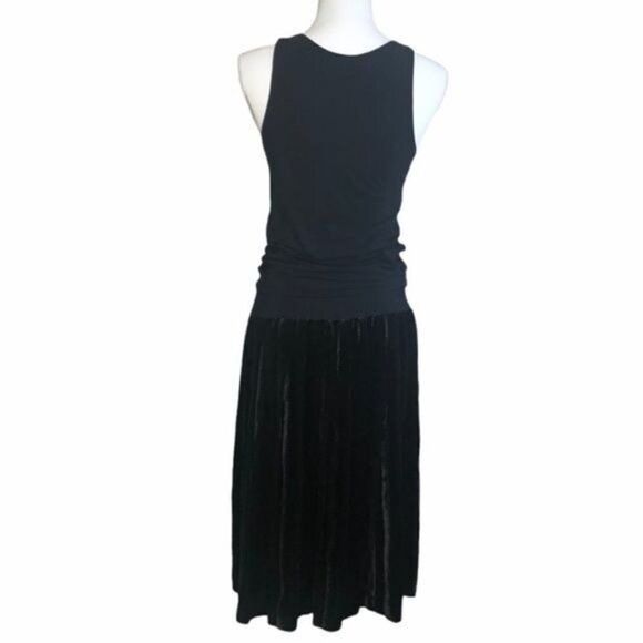 Toga Pulla Pleated Jersey and Velvet Dress Size IT 36 (US 2) - Picture 10 of 16